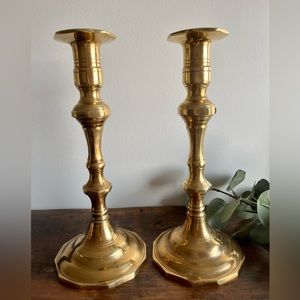 Vintage Brass Candle Holders